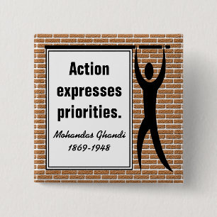 An Aktion inspiriert (Schaltfläche Platz) Button