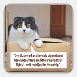 An alternate dimension quadratischer aufkleber