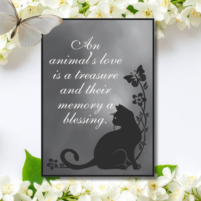 An Animal’s Love Is a Treasure – Cat Sympathy Karte (Von Creator hochgeladen)