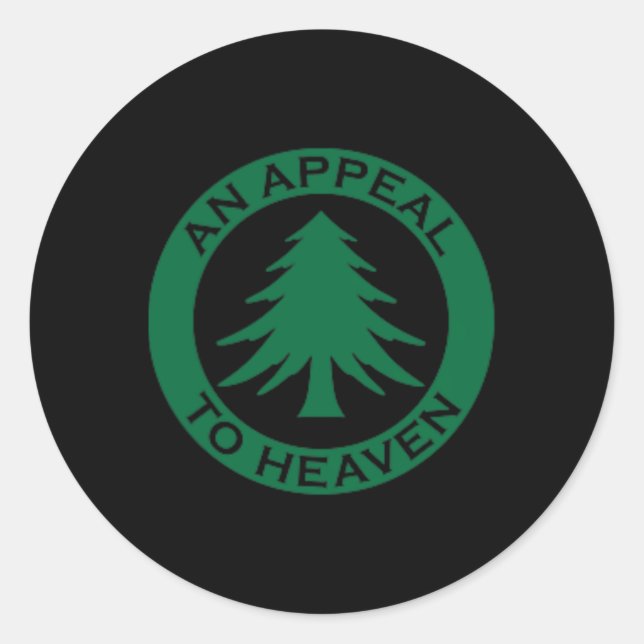 An Appeal To Heaven Flag Ne Tree Flag Roundel New  Runder Aufkleber (Vorderseite)