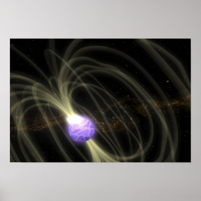 An artist conception of the SGR 1806-20 magneta Poster (Vorne)