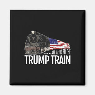 An Bord der Trump-Bahn 2020 - Neuwahl amerikanisch Magnet