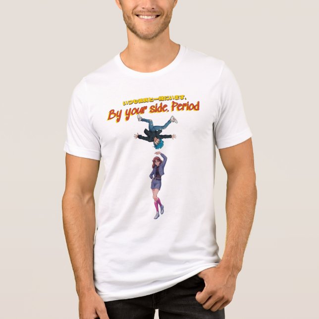 An deiner Seite. Punkt. Tri-Blend Shirt (Vorderseite)