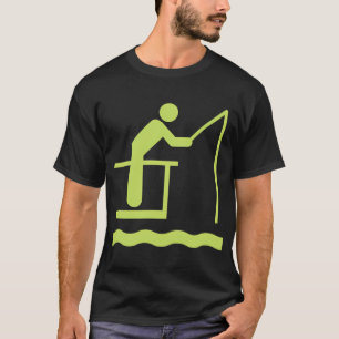 An dem See angeln - Lustiges Fischen T-Shirt