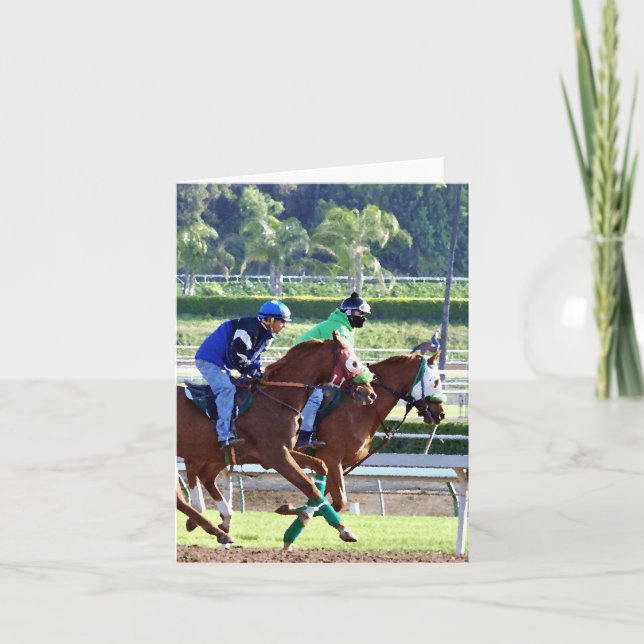 An den Rennen Karte (Vorderseite)