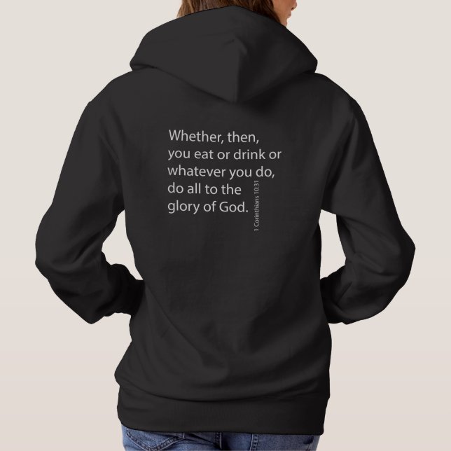 An den Ruhm Gottes - die Botschaft der Schrift an  Hoodie (Rückseite)
