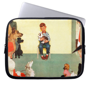 An den Tierärzten durch Norman Rockwell Laptopschutzhülle