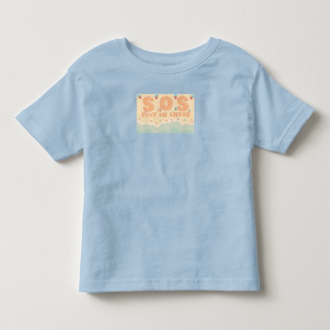 An der Küste bleibe Kleinkind T-shirt (Vorderseite)
