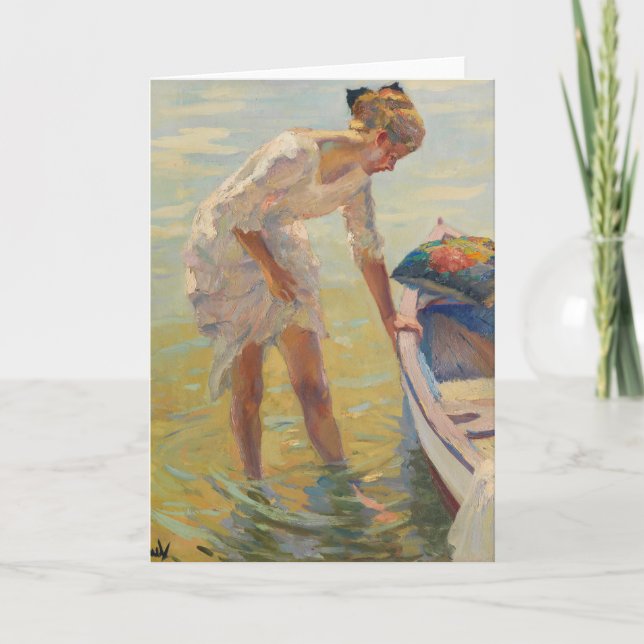 An der Küste | Edward Cucuel Karte (Vorderseite)