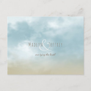 An der Küste Hochzeit am Meer Save the Date Ankündigungspostkarte