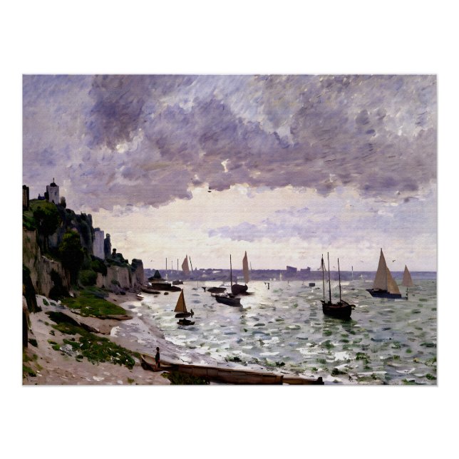An der Küste von Sainte-Adresse Poster (Vorderseite)