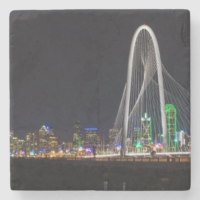 An der Margaret Hunt Hill Bridge Steinuntersetzer (Vorderseite)