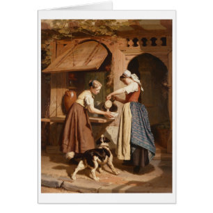 An der Molkerei 1866 (Öl auf Platte)