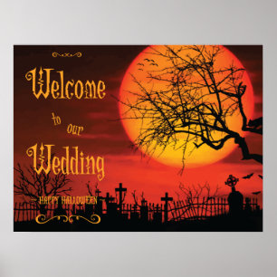 An der nächtlichen Hochzeitsfeier 24x18 Zeichen Poster
