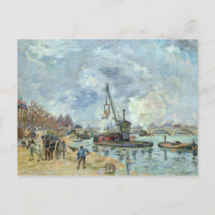 An der Quay de Bercy in Paris, 1874 Postkarte