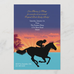 An der Rennen-Einladung Einladung