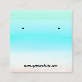 An der Sea Gradient Ohrringe Display Card Quadratische Visitenkarte