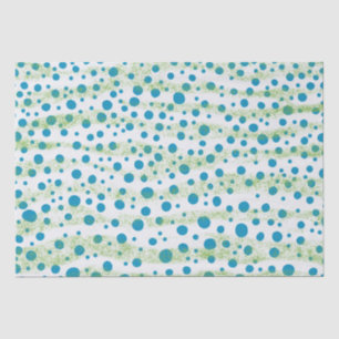 An der See Blau und Grün abstrakte Design Seidenpapier