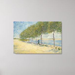 An der Seine-Leinwand Leinwanddruck