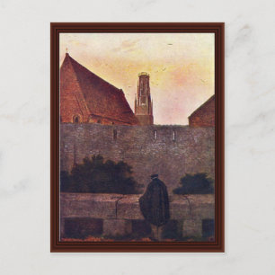 An der Stadtmauer von Friedrich Caspar David Postkarte
