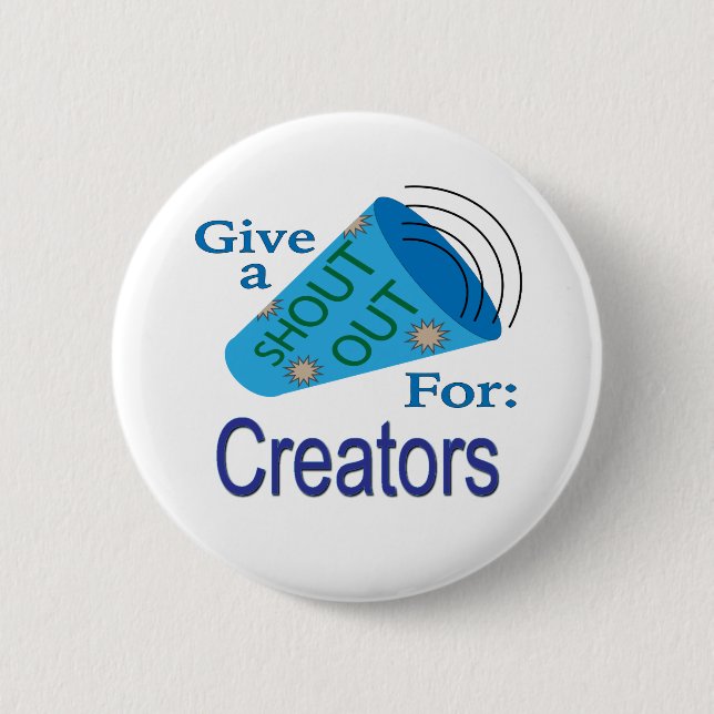 An die Kreativer Button (Vorderseite)