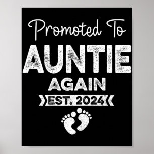 An die Tante wieder Est 2024 Schwangerschaftsankün Poster