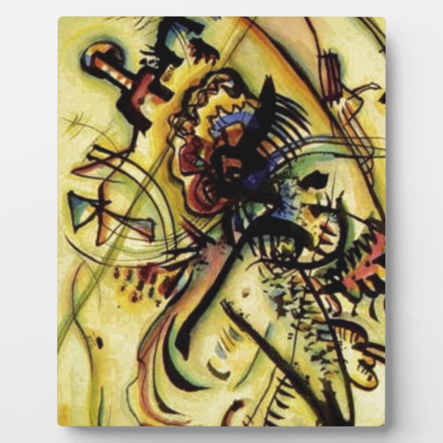 An die unbekannte Stimme von Kandinsky Fotoplatte (Vorderseite)