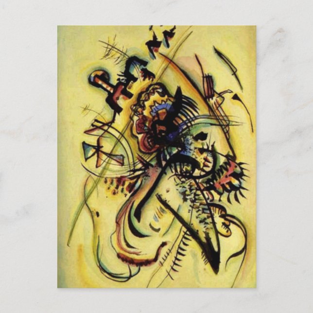 An die unbekannte Stimme von Kandinsky Postkarte (Vorderseite)