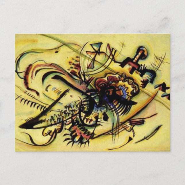 An die unbekannte Stimme von Kandinsky Postkarte (Vorderseite)