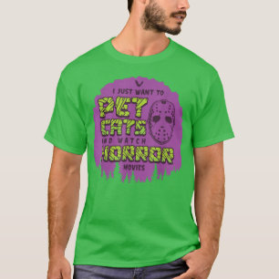 An diesem Halloween wollte ich gerade, Katzen zu p T-Shirt
