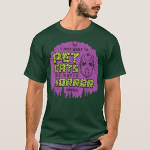 An diesem Halloween wollte ich gerade, Katzen zu p T-Shirt