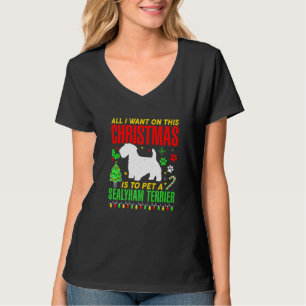 An diesen Weihnachten Wollte ich nur, einen Sealyh T-Shirt