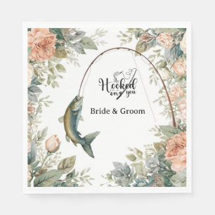 An dir haken zum Angeln Hochzeit Serviette