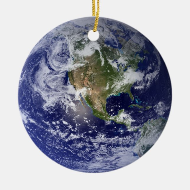 An Earth Image Christmas Keramik Ornament (Vorne)