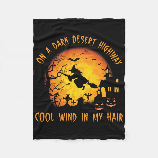 An einem dunklen Wüste, cooler Wind in meinem Haar Fleecedecke (Vorderseite)