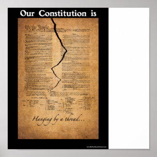 An einem Thread hängen Poster