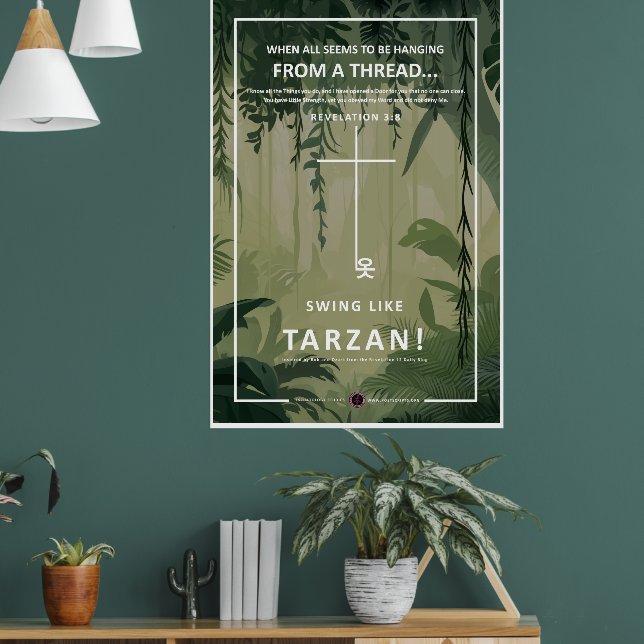 An einem Thread hängen Poster (Wohnzimmer 1)