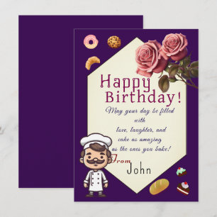 An einen Konditor Karte