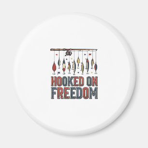 An Freiheit gebundenes patriotisches Angel-Shirt-D Magnet