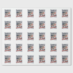 An Freiheit Gefesselt 4. Juli Fischen Geschenkpapier