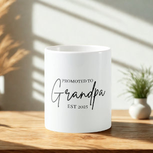 An Großvater EST 2025 befördert   Neues Opa-Gesche Kaffeetasse