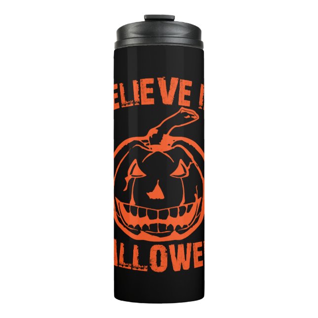 An Halloween glauben Thermosbecher (Vorderseite)