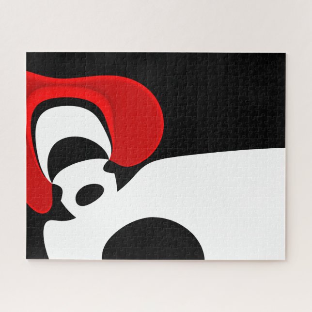 An Herrn Redd: Abstrakt Schwarz, Weiß und Rot (Horizontal)