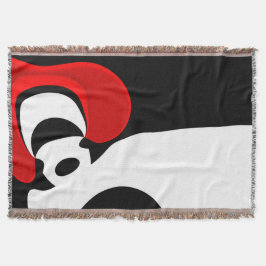 An Herrn Redd: Abstrakt Schwarz, Weiß und Rot Decke