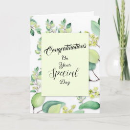 An Ihrem besonderen Tag Hochzeit Grußkarte