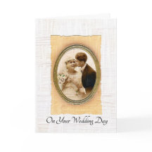 An Ihrem Hochzeitstag Vintagen Paar