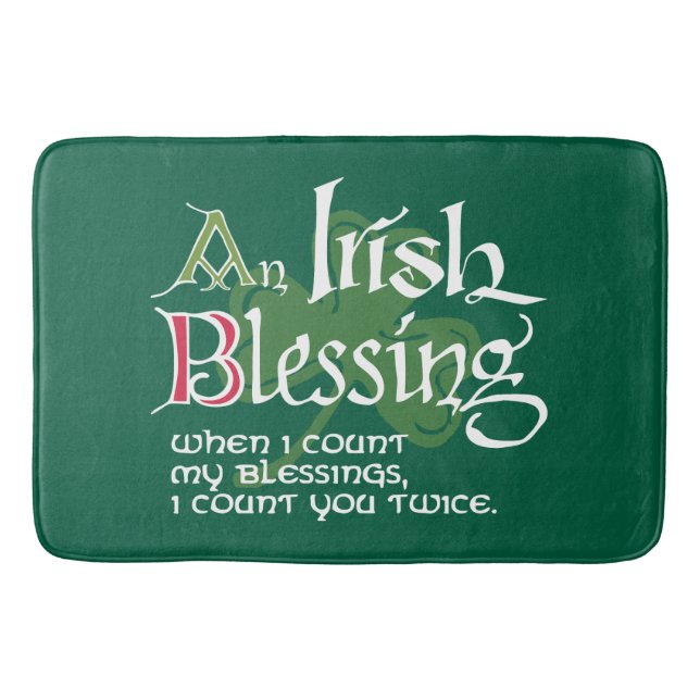 An Irish Blessing Badematte (Vorderseite)