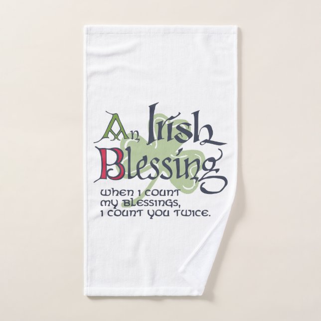 An Irish Blessing Badhandtuch Set (Handtuch)