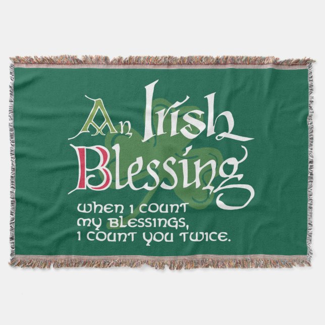 An Irish Blessing Decke (Vorderseite)