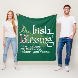 An Irish Blessing Fleecedecke